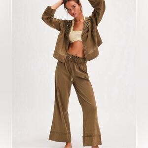 Free People Sweet As Roses Lounge Set